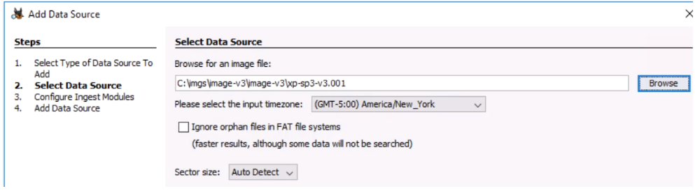 Autopsy Add a Data Source