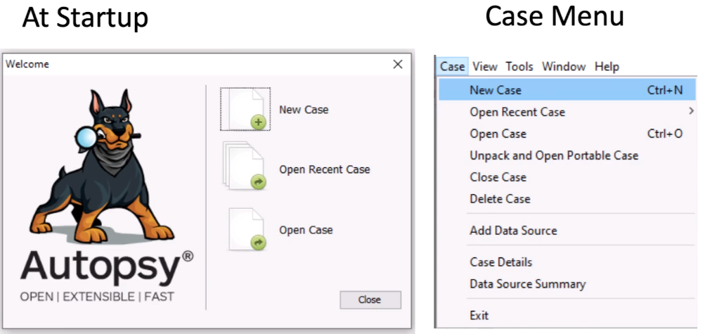 Autopsy opening case