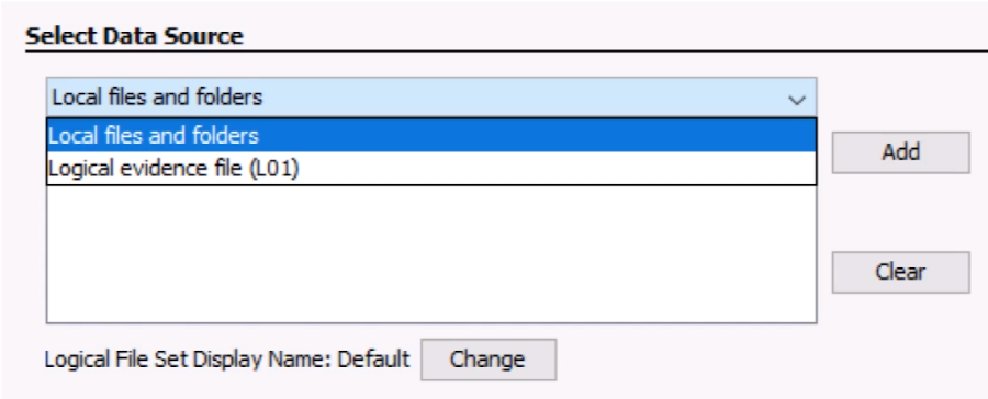 Autopsy local files data source